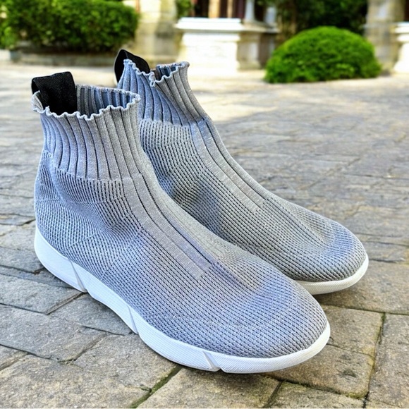 Silver Sparkle Sock Slip On Sneakers. Size 9 shoes. BP brand. Super comfortable - Picture 3 of 17